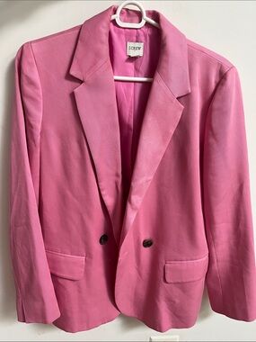 J. Crew Pink Double-Breasted Blazer